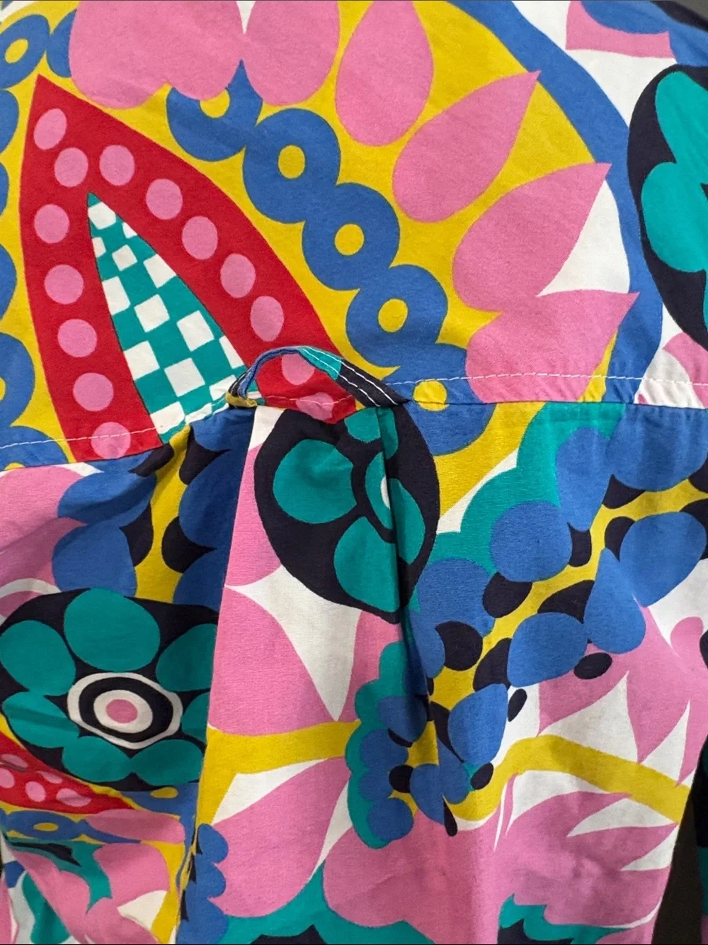 Bold Multicolor Printed Button-Up Shirt Jacket